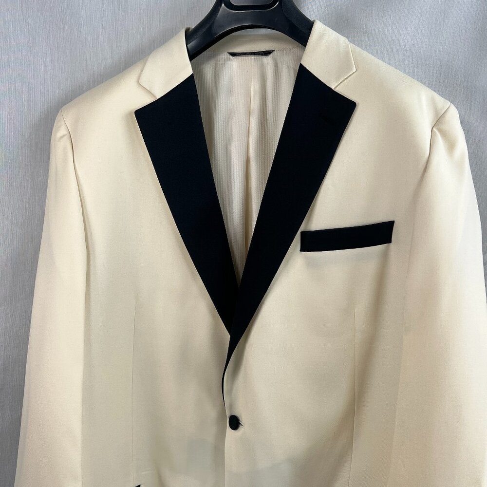 Derks Lanza Collection Suit Jacket Men's Size 48 XL 100% Wool
